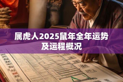 属虎人2025鼠年全年运势及运程概况