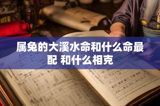 属兔的大溪水命和什么命最配 和什么相克