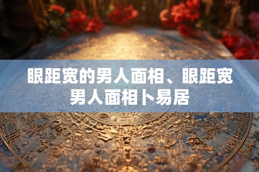 眼距宽的男人面相、眼距宽男人面相卜易居
