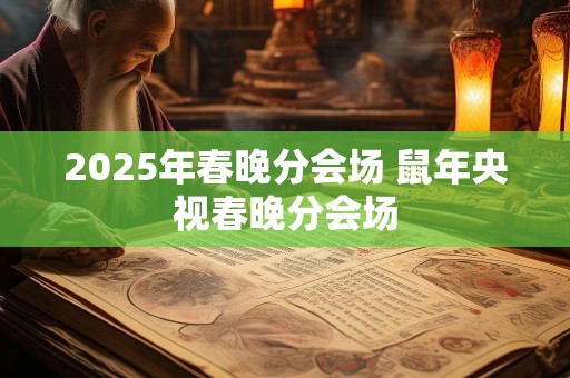 2025年春晚分会场 鼠年央视春晚分会场