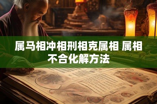 属马相冲相刑相克属相 属相不合化解方法