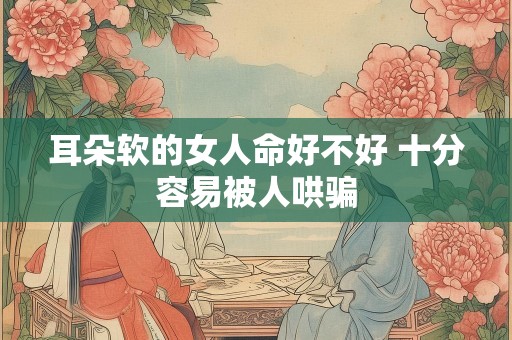 耳朵软的女人命好不好 十分容易被人哄骗