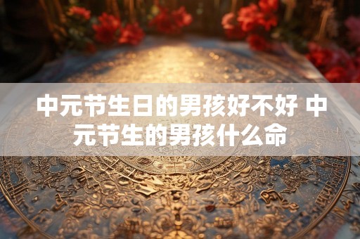 中元节生日的男孩好不好 中元节生的男孩什么命