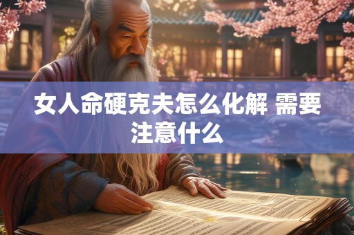 女人命硬克夫怎么化解 需要注意什么