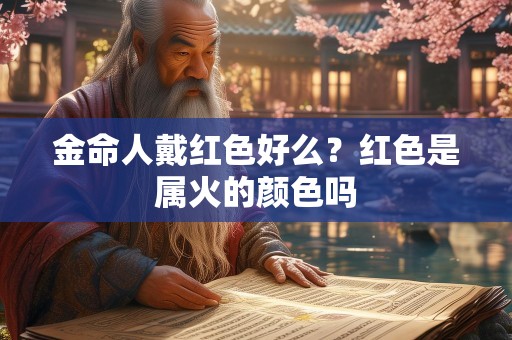 金命人戴红色好么？红色是属火的颜色吗
