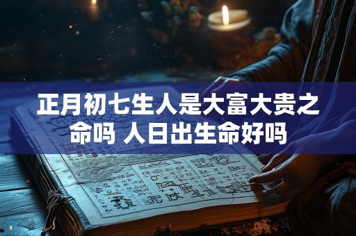 正月初七生人是大富大贵之命吗 人日出生命好吗