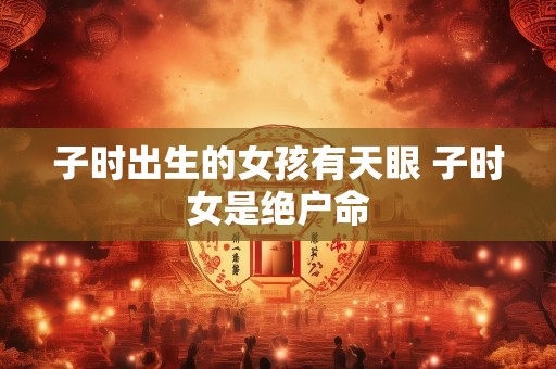 子时出生的女孩有天眼 子时女是绝户命