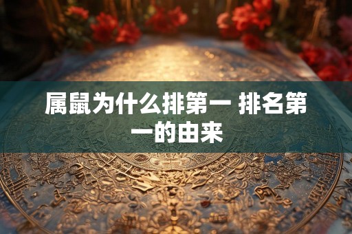 属鼠为什么排第一 排名第一的由来