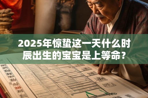 2025年惊蛰这一天什么时辰出生的宝宝是上等命？