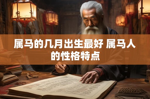 属马的几月出生最好 属马人的性格特点