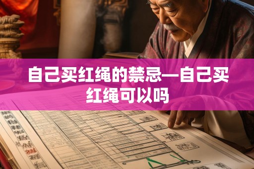 自己买红绳的禁忌—自己买红绳可以吗