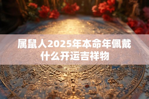 属鼠人2025年本命年佩戴什么开运吉祥物