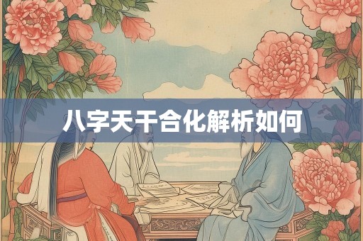 八字天干合化解析如何