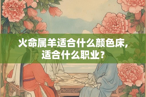 火命属羊适合什么颜色床,适合什么职业？