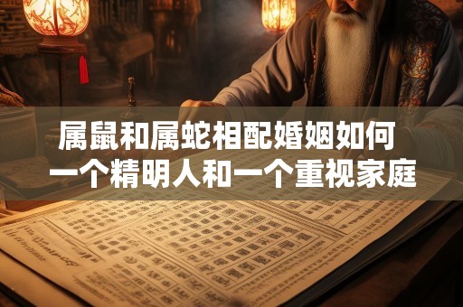 属鼠和属蛇相配婚姻如何 一个精明人和一个重视家庭的人的完美结合
