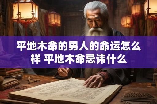 平地木命的男人的命运怎么样 平地木命忌讳什么