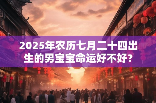 2025年农历七月二十四出生的男宝宝命运好不好？