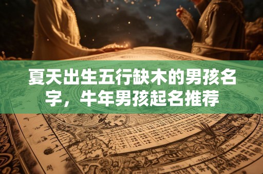 夏天出生五行缺木的男孩名字，牛年男孩起名推荐