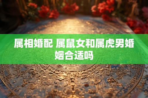 属相婚配 属鼠女和属虎男婚姻合适吗