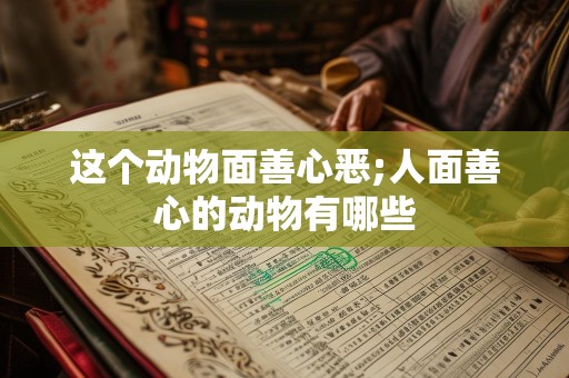 这个动物面善心恶;人面善心的动物有哪些