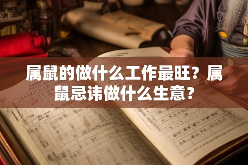 属鼠的做什么工作最旺？属鼠忌讳做什么生意？