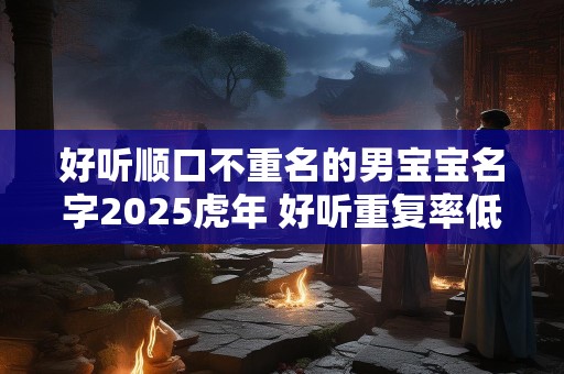 好听顺口不重名的男宝宝名字2025虎年 好听重复率低的起名方法