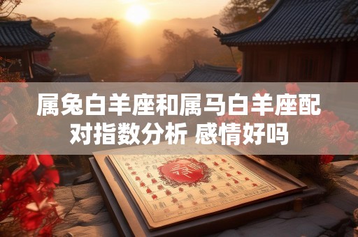属兔白羊座和属马白羊座配对指数分析 感情好吗
