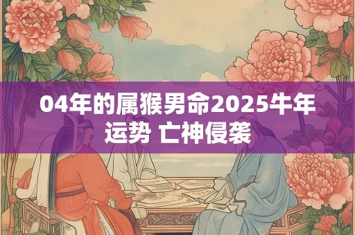 04年的属猴男命2025牛年运势 亡神侵袭