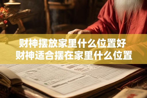 财神摆放家里什么位置好 财神适合摆在家里什么位置