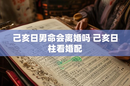 己亥日男命会离婚吗 己亥日柱看婚配