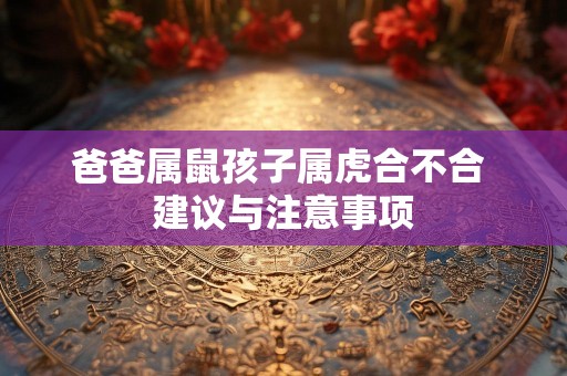 爸爸属鼠孩子属虎合不合 建议与注意事项