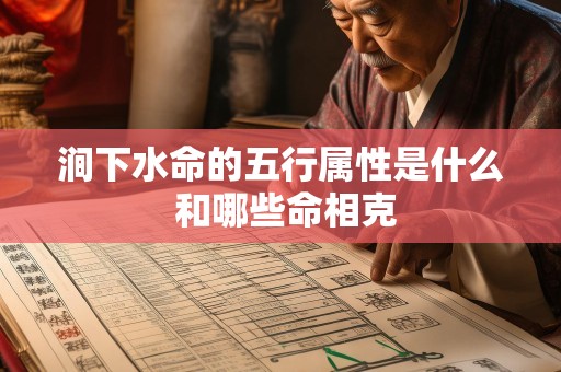 涧下水命的五行属性是什么 和哪些命相克