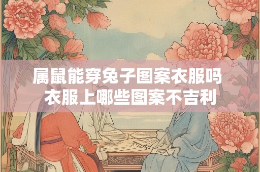 属鼠能穿兔子图案衣服吗 衣服上哪些图案不吉利