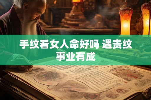手纹看女人命好吗 遇贵纹事业有成