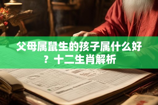 父母属鼠生的孩子属什么好？十二生肖解析