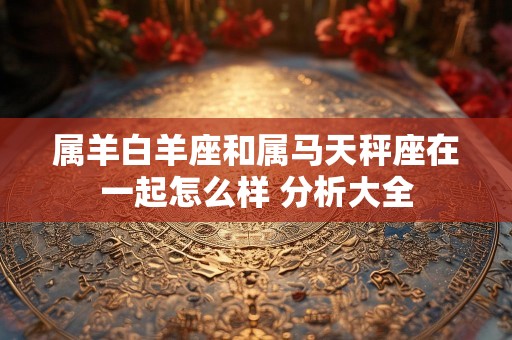 属羊白羊座和属马天秤座在一起怎么样 分析大全