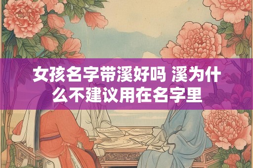 女孩名字带溪好吗 溪为什么不建议用在名字里