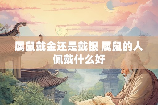属鼠戴金还是戴银 属鼠的人佩戴什么好