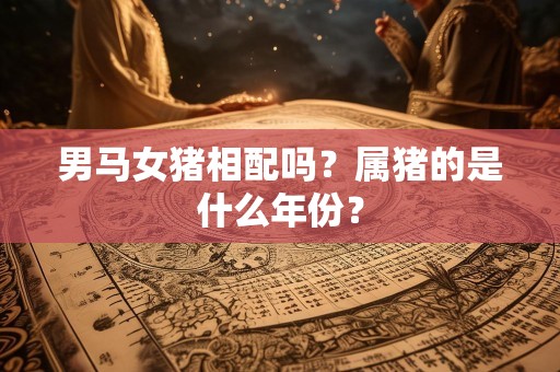 男马女猪相配吗？属猪的是什么年份？