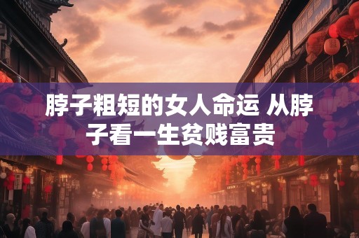 脖子粗短的女人命运 从脖子看一生贫贱富贵