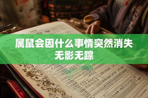 属鼠会因什么事情突然消失无影无踪