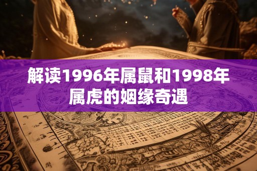 解读1996年属鼠和1998年属虎的姻缘奇遇