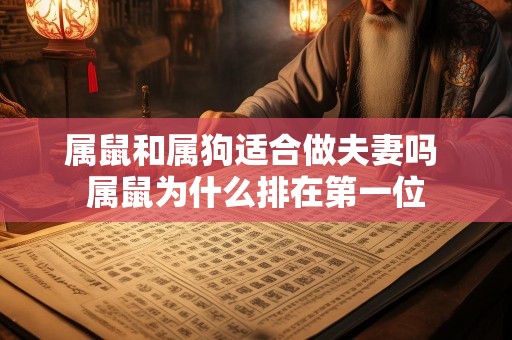 属鼠和属狗适合做夫妻吗 属鼠为什么排在第一位