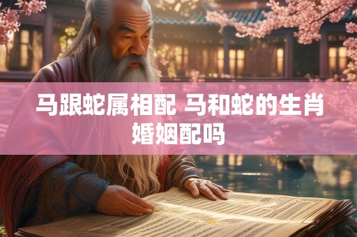 马跟蛇属相配 马和蛇的生肖婚姻配吗