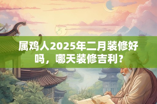 属鸡人2025年二月装修好吗，哪天装修吉利？