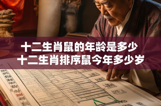 十二生肖鼠的年龄是多少 十二生肖排序鼠今年多少岁