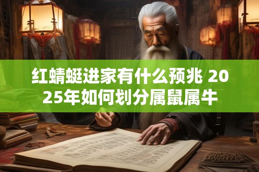 红蜻蜓进家有什么预兆 2025年如何划分属鼠属牛