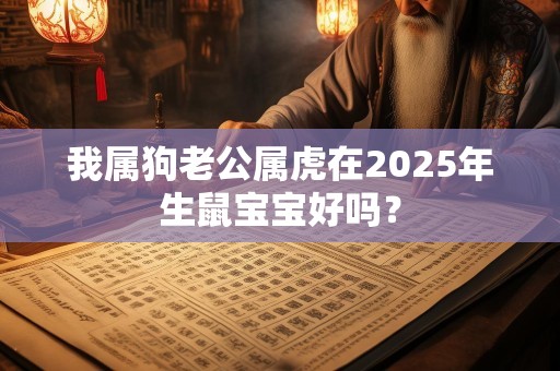 我属狗老公属虎在2025年生鼠宝宝好吗？