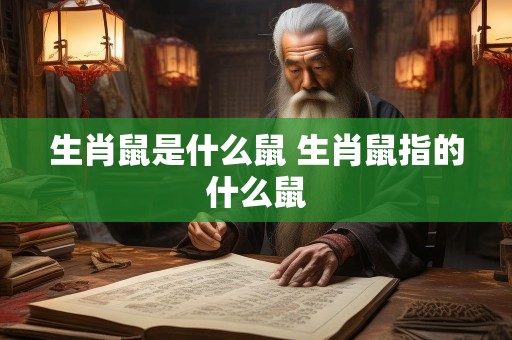 生肖鼠是什么鼠 生肖鼠指的什么鼠