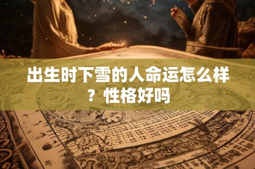 出生时下雪的人命运怎么样？性格好吗